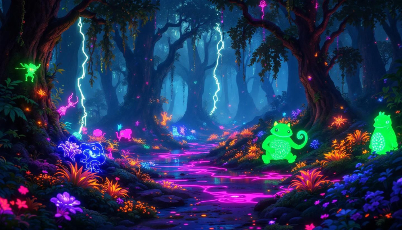 Escapade nocturne dans les forêts bioluminescentes
